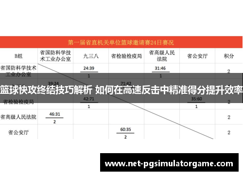 篮球快攻终结技巧解析 如何在高速反击中精准得分提升效率