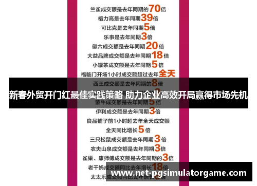 新春外贸开门红最佳实践策略 助力企业高效开局赢得市场先机